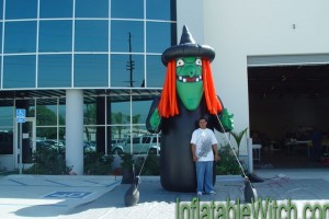 15' Inflatable Witch